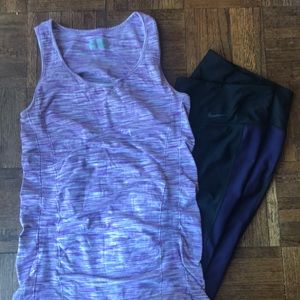 Athleta space dyed purple tank